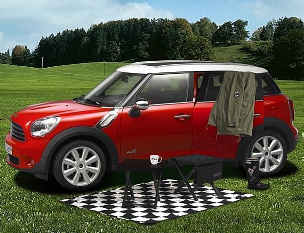 Das MINI Countryman Getaway Package bietet das passende Equipment für die spontane Pause. 